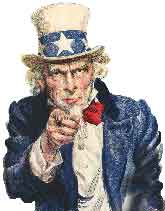 Uncle Sam wants you to subscribe to the Pray America Great Again newsletter.