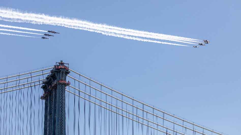 Pray America Great Again Navy Blue Angels Air Force Thunderbirds Flyover New York City