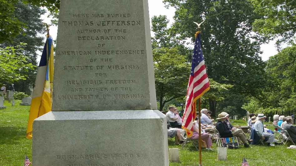 Pray America Great Again Thomas Jefferson Gravesite Monticello Virginia